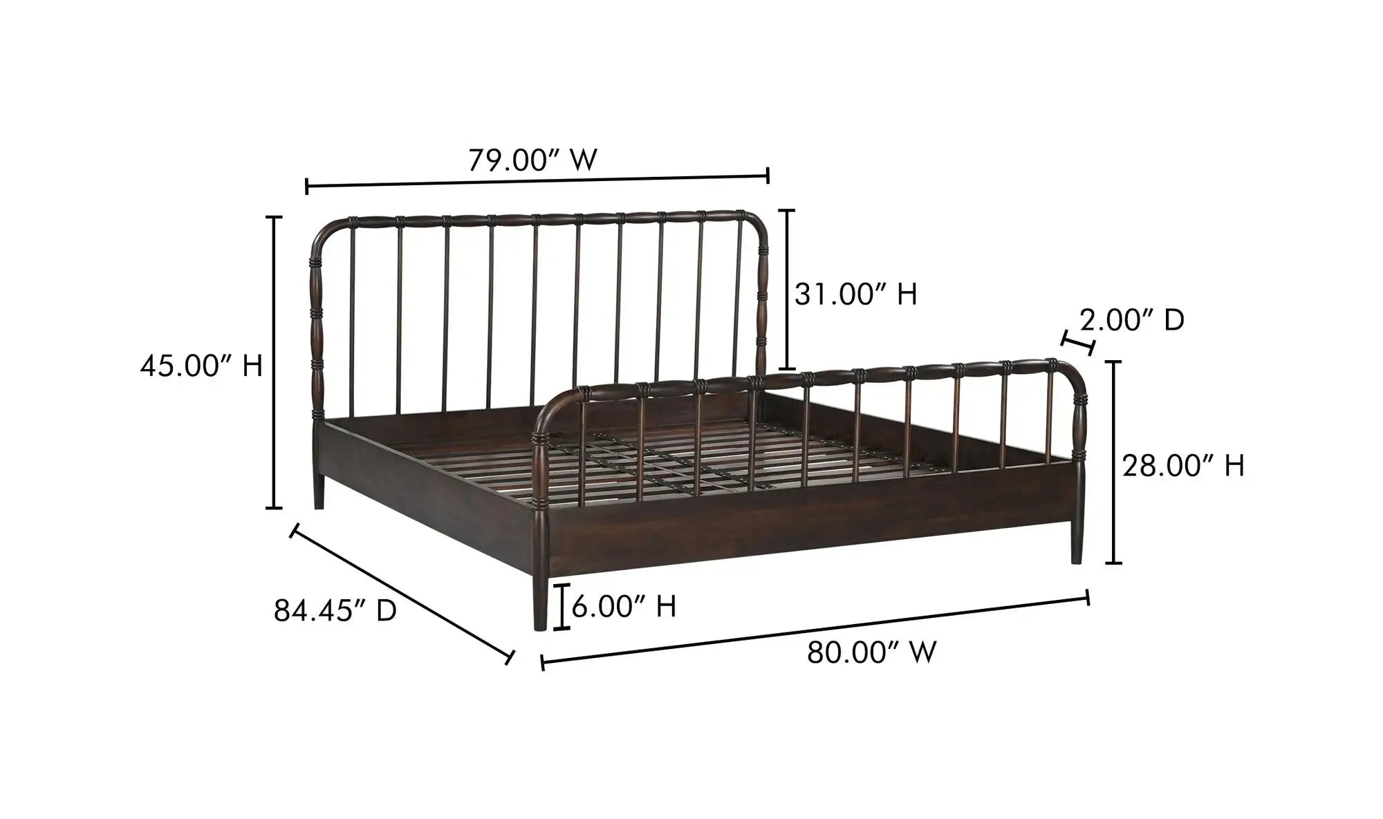 The "Vivian" King Bed [Available in Queen]